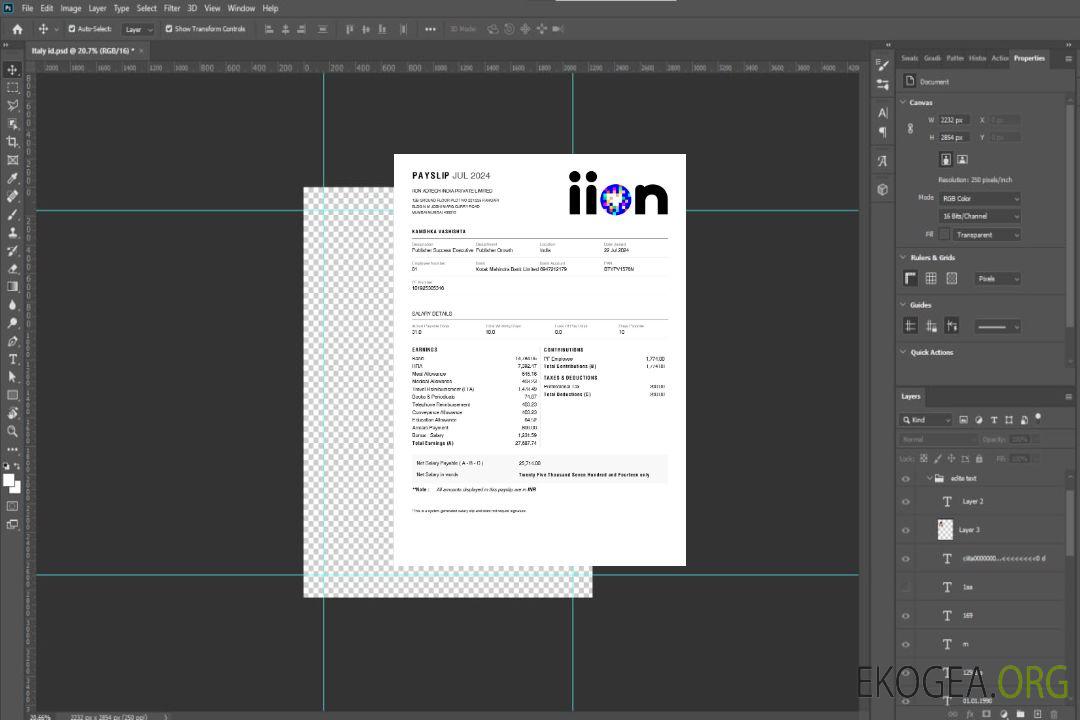 Modèle de fiche de paie IION Adtech India aux formats Word et PDF.pdf, 1 template Modèle de fiche de paie IION Adtech India aux formats Word et PDF.pdf, 1 template